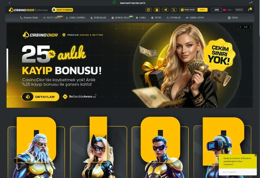 Casinodior ekran görüntüsü